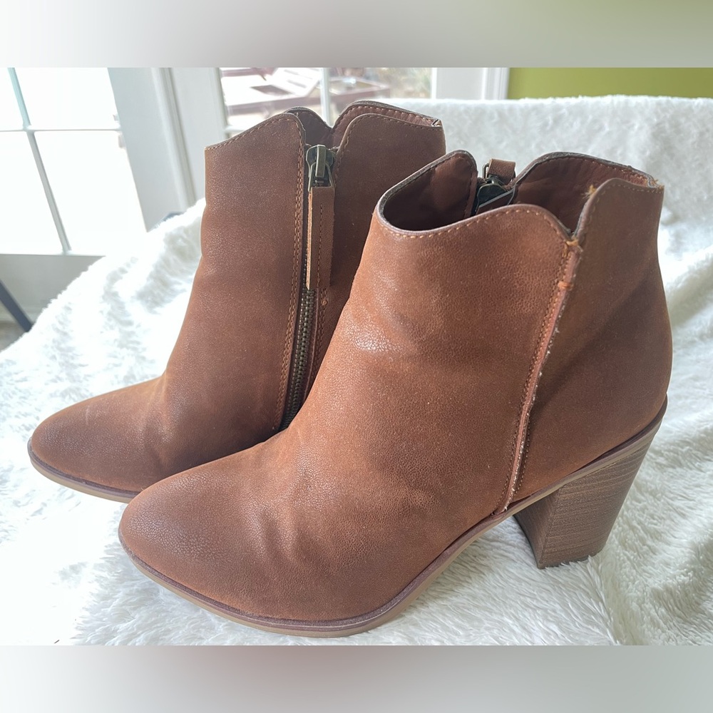 MIA Tan Ankle Booties